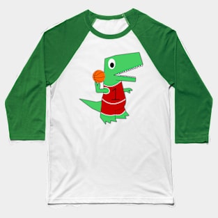 Dinosaur Baller Baseball T-Shirt